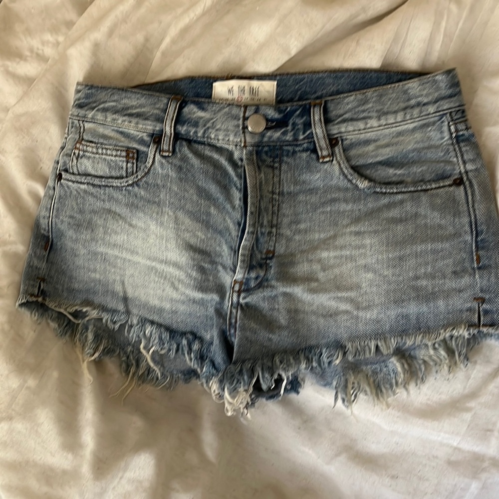 We The Free cutoff denim shorts